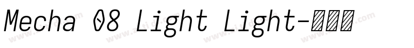 Mecha 08 Light Light字体转换